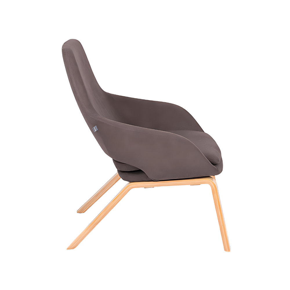 El sillón de visita contract modelo AURA BASE MADERA combina elegancia y confort, ideal para oficinas y salas de espera. ¡Eleva tu ambiente profesional con nuestra amplia gama de sillones de visita!.