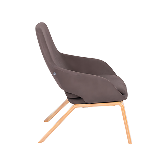 El sillón de visita contract modelo AURA BASE MADERA combina elegancia y confort, ideal para oficinas y salas de espera. ¡Eleva tu ambiente profesional con nuestra amplia gama de sillones de visita!.