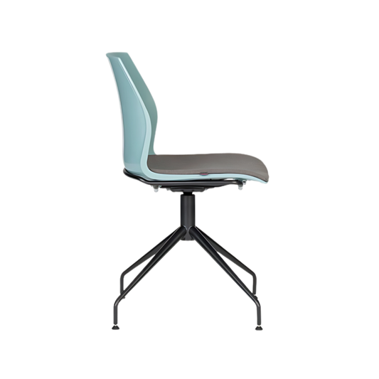 Descubre el sillón de visita contract modelo KALEA SPIDER de Aura Muebles. Su diseño moderno y ergonómico, junto con su base tipo spider, aporta estabilidad y sofisticación a tus espacios profesionales.