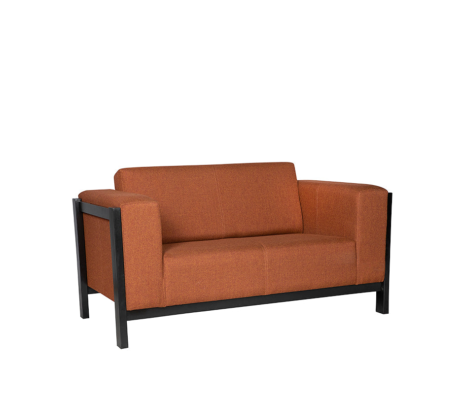 Sillón de visita Copenhaguen-2P visto de frente, ideal para oficinas y salas de espera