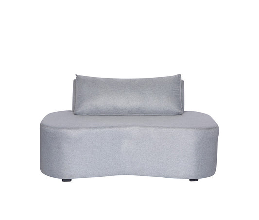 Vista frontal del sillón de visita Larisa-2P con cojines incluidos