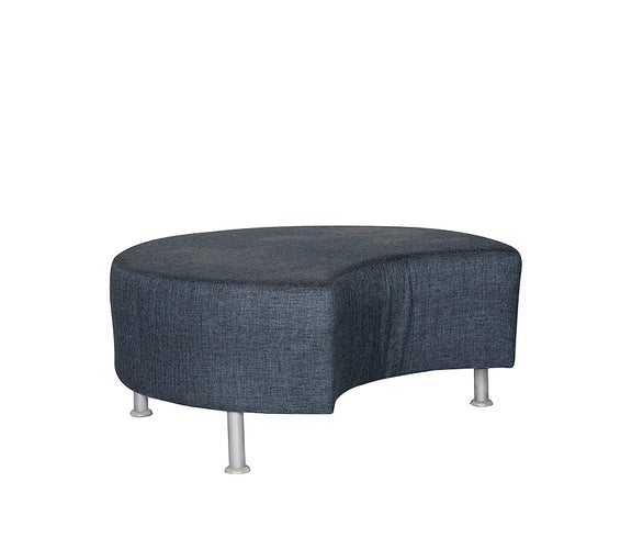 Sillón de visita modelo OTTAWA 100 en color azul oscuro con diseño ergonómico y patas metálicas cilíndricas.