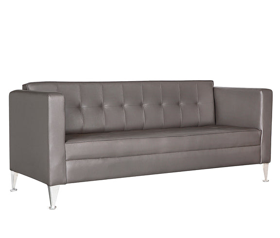 “Sillón de visita modelo ROMA-3P con estilo capitonado visto en ángulo”