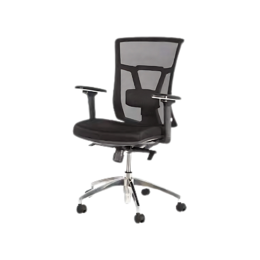 Disfruta de la elegancia con nuestro sillón ejecutivo modelo DIN-S en Aura Muebles. La ergonomía de este sillón asegura una postura adecuada para largas horas de trabajo. 