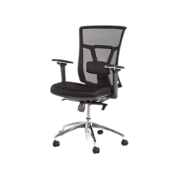 Disfruta de la elegancia con nuestro sillón ejecutivo modelo DIN-S en Aura Muebles. La ergonomía de este sillón asegura una postura adecuada para largas horas de trabajo. 