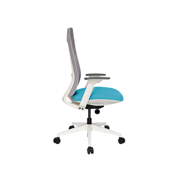 Encuentra el sillón ejecutivo perfecto para tu oficina con el Modelo QUO OHE-803 de Aura Muebles de Guadalajara. Diseño moderno y elegante en color blanco.