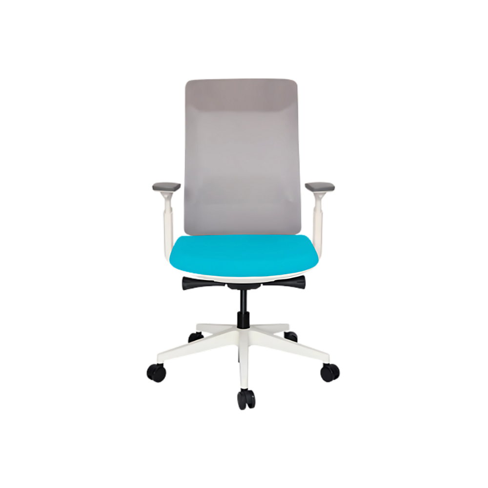 Encuentra el sillón ejecutivo perfecto para tu oficina con el Modelo QUO OHE-803 de Aura Muebles de Guadalajara. Diseño moderno y elegante en color blanco.