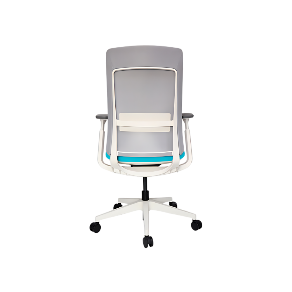Encuentra el sillón ejecutivo perfecto para tu oficina con el Modelo QUO OHE-803 de Aura Muebles de Guadalajara. Diseño moderno y elegante en color blanco.