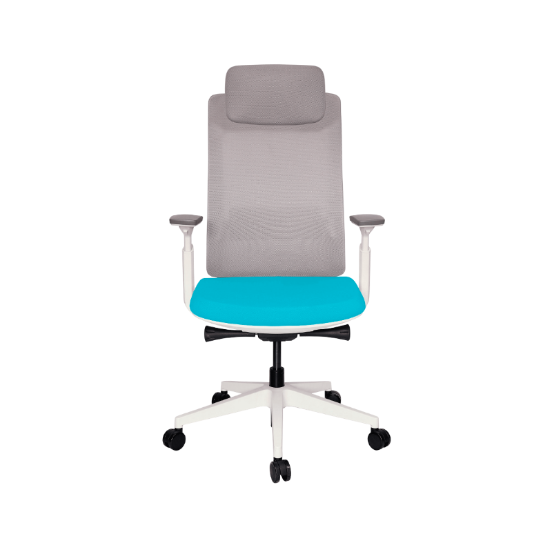 Sillón Ejecutivo QUO OHE-805 Blanco: Es ideal para oficinas. Su diseño ergonómico y elegante mejora tu postura, haciendo que trabajes con comodidad y eficiencia.