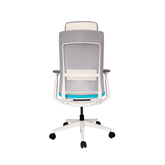 Sillón Ejecutivo QUO OHE-805 Blanco: Es ideal para oficinas. Su diseño ergonómico y elegante mejora tu postura, haciendo que trabajes con comodidad y eficiencia.