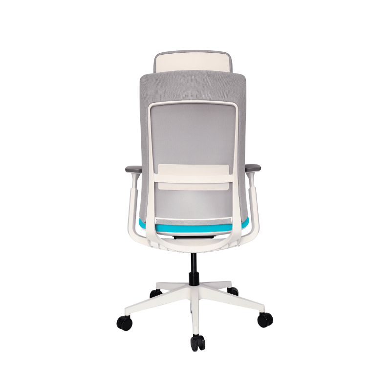 Sillón Ejecutivo QUO OHE-805 Blanco: Es ideal para oficinas. Su diseño ergonómico y elegante mejora tu postura, haciendo que trabajes con comodidad y eficiencia.