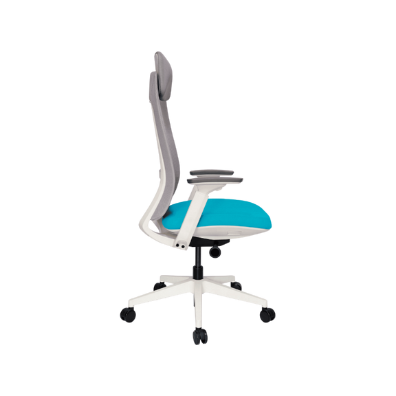 Sillón Ejecutivo QUO OHE-805 Blanco: Es ideal para oficinas. Su diseño ergonómico y elegante mejora tu postura, haciendo que trabajes con comodidad y eficiencia.