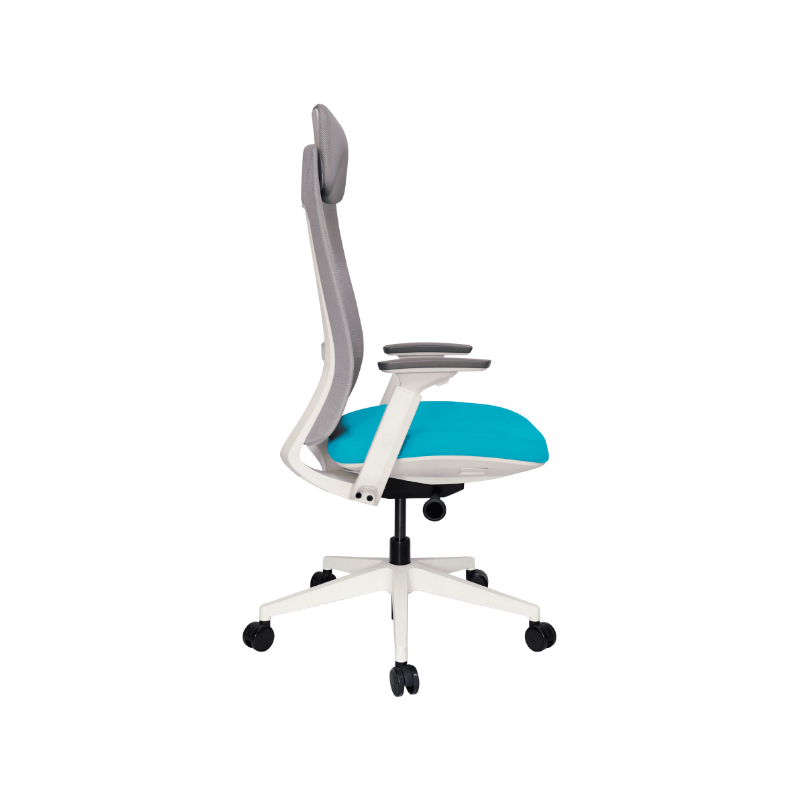 Sillón Ejecutivo QUO OHE-805 Blanco: Es ideal para oficinas. Su diseño ergonómico y elegante mejora tu postura, haciendo que trabajes con comodidad y eficiencia.