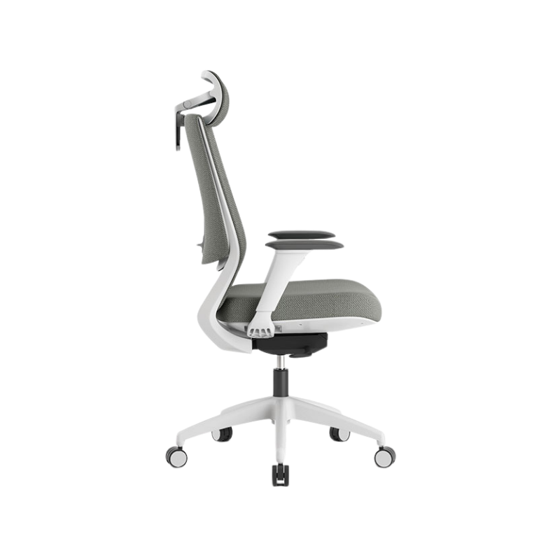 Compra el Sillón Ejecutivo Royal White respaldo alto: malla NeoMesh, cabecera 3D, brazos 4D y asiento en poliuretano. Diseño premium para oficinas modernas.