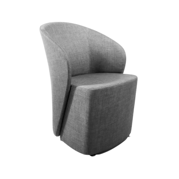 Sillón de visita ALEX gris tapizado moderno Aura Muebles