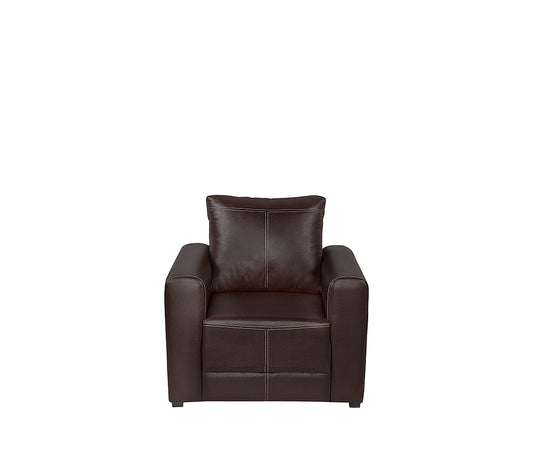 Sillón de visita modelo PARMA-1P vista frontal para oficina o sala de espera.