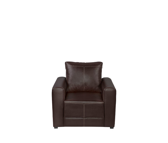 Sillón de visita modelo PARMA-1P vista frontal para oficina o sala de espera.