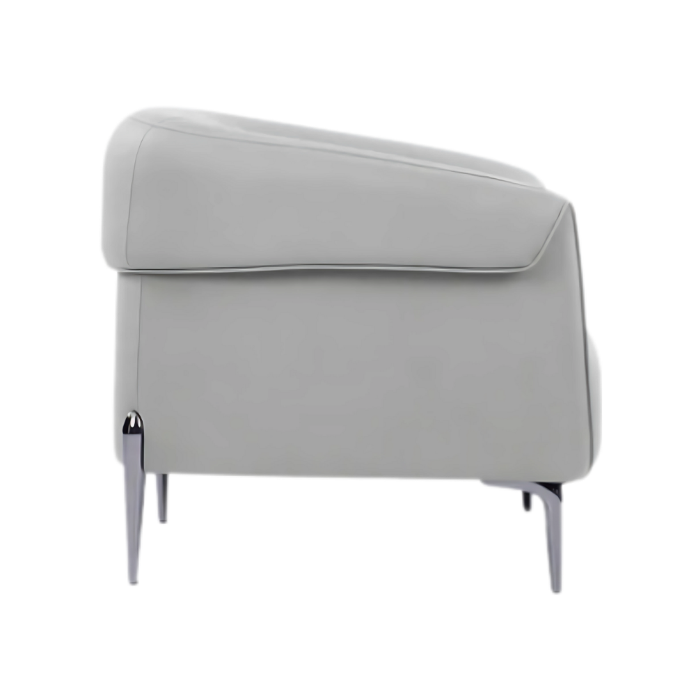 Sofá confortable AMELIA Estructura brazos y respaldo armazón en base a madera de haya natural de primera calidad en espesor de 40 mm Uniones fijas con adhesivo y grapas de acero fuentes brazos y respaldos con recubrimiento de espuma firme en poliuretano flexible Aura Muebles modelo OHM-41001