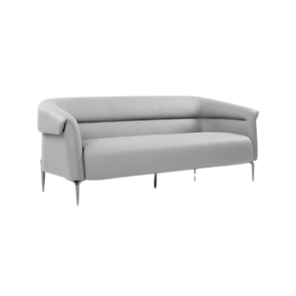 Sofá confortable AMELIA Armazón en base a madera de haya natural de primera calidad en espesor de 40 mm, Uniones fijas con adhesivo y grapas de acero fuentes brazos y respaldos con recubrimiento de espuma firme en poliuretano flexible Aura Muebles modelo OHM-41003