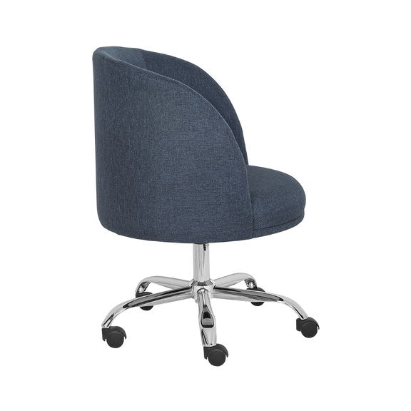 Sofá confortable Estructura de sino tubo de 60 cm. de diámetro con partes de madera de pino en la circunferencia parte baja terminada en bonfort base Cromada de 26" con rodajas en nylon color negro asiento y respaldo Tapizados en variedad de colores (consultar catalogo tapices) Aura Muebles modelo FLORENCIA-R