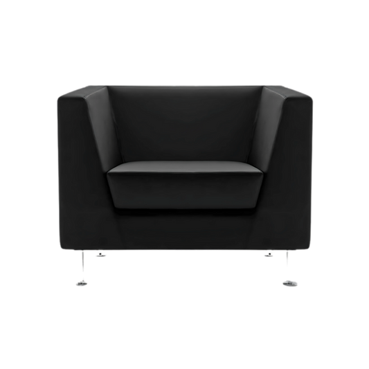 Sofá confortable Armazón de madera de pino sólido de 1″ de espesor patas metálicas cilíndricas pintura gris acojinamiento en poliuretano flexible con aislante térmico Aura Muebles modelo KOROLEV