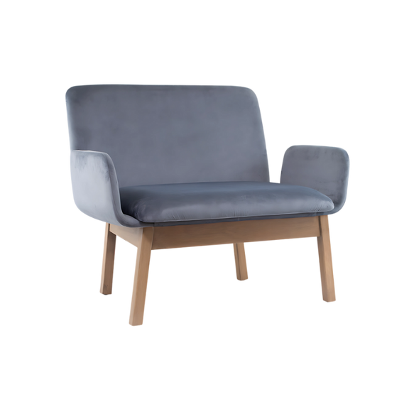 Sofá confortable Base banak 1 1/2″ espesor barnizado en color negro nogal o natural con refuerzo en respaldo descansa brazos curveados de triplay con acojinamiento en asiento con aglutinado y poliuretano flexible Aura Muebles modelo OXFORD