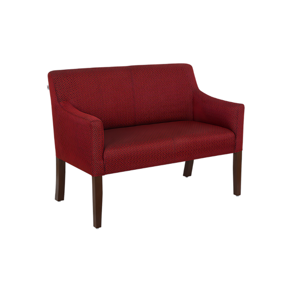 Sofá confortable Madera de pino nacional secado al natural calibrada a 3/4" de primera calidad terminada en laca Regatones antiderrapantes en patas para evitar ralladuras en piso Aura Muebles modelo SOFIA-2P