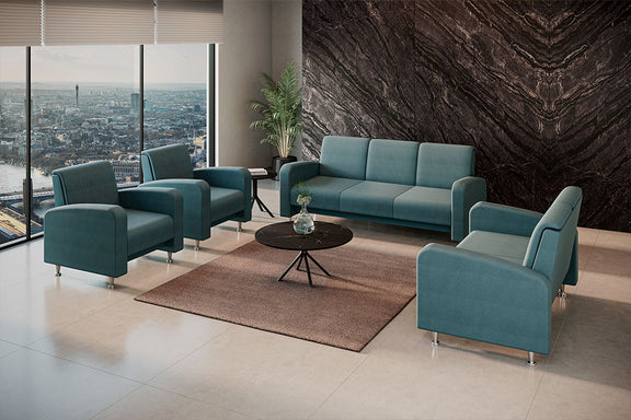 Sala corporativa con sillón de visita 2 plazas Sofa Profile y otros módulos